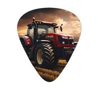 Guitar plectrums 12 pieces set Comfortable in the hand with smooth edges Three thicknesses to match Tractor Theme Picture