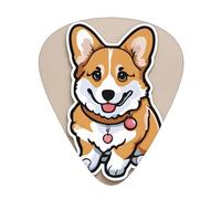 Guitar plectrums 12 pieces set Comfortable in the hand with smooth edges Three thicknesses to match cute corgi butt Pattern
