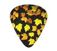Guitar plectrums 12 pieces set Comfortable in the hand with smooth edges Three thicknesses to match Leaves in the Dark Picture
