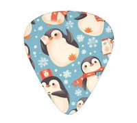 Guitar plectrums 12 pieces set Comfortable in the hand with smooth edges Three thicknesses to match cute penguins baby taking pictures Printing