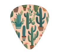 Guitar plectrums 12 pieces set Comfortable in the hand with smooth edges Three thicknesses to match Cactus Art Prints