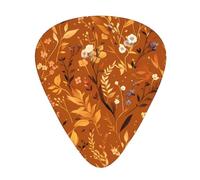 Guitar plectrums 12 pieces set Comfortable in the hand with smooth edges Three thicknesses to match beauty burnt orange Printing