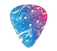 Guitar plectrums 12 pieces set Comfortable in the hand with smooth edges Three thicknesses to match colorful music Printing
