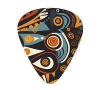 Guitar plectrums 12 pieces set Comfortable in the hand with smooth edges Three thicknesses to match aborigines Printing