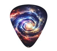 Guitar plectrums 12 pieces set Comfortable in the hand with smooth edges Three thicknesses to match Space Spiral Cosmic Energy Picture
