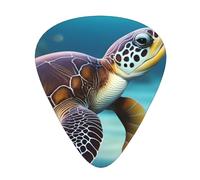 Guitar plectrums 12 pieces set Comfortable in the hand with smooth edges Three thicknesses to match Cute Sea Animal Picture