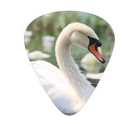 Guitar plectrums 12 pieces set Comfortable in the hand with smooth edges Three thicknesses to match beautiful white swan Printing