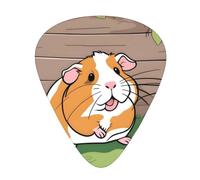 Guitar plectrums 12 pieces set Comfortable in the hand with smooth edges Three thicknesses to match Guinea Pigs Funny Picture
