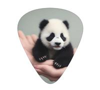 Guitar plectrums 12 pieces set Comfortable in the hand with smooth edges Three thicknesses to match Baby Pandas Picture