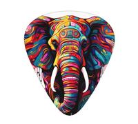 Guitar plectrums 12 pieces set Comfortable in the hand with smooth edges Three thicknesses to match Colorful Elephant Picture