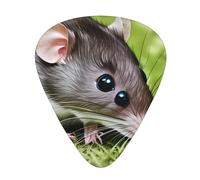 Guitar plectrums 12 pieces set Comfortable in the hand with smooth edges Three thicknesses to match Mother and child rats Picture