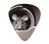 Guitar plectrums 12 pieces set Comfortable in the hand with smooth edges Three thicknesses to match Rats in the hole Picture