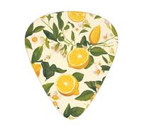 Guitar plectrums 12 pieces set Comfortable in the hand with smooth edges Three thicknesses to match lemon and flower Printing
