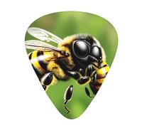 Guitar plectrums 12 pieces set Comfortable in the hand with smooth edges Three thicknesses to match Bee flying Pattern
