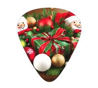Guitar plectrums 12 pieces set Comfortable in the hand with smooth edges Three thicknesses to match Xmas decoration Christmas Gift Prints