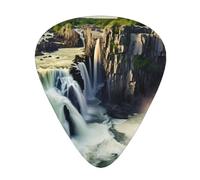 Guitar plectrums 12 pieces set Comfortable in the hand with smooth edges Three thicknesses to match Great Falls, Tennessee Pattern