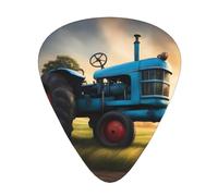 Guitar plectrums 12 pieces set Comfortable in the hand with smooth edges Three thicknesses to match Fantasy Farm Tractor Picture