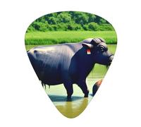 Guitar plectrums 12 pieces set Comfortable in the hand with smooth edges Three thicknesses to match Water Buffalo Prints
