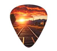 Guitar plectrums 12 pieces set Comfortable in the hand with smooth edges Three thicknesses to match The sun goes down in Idaho Picture