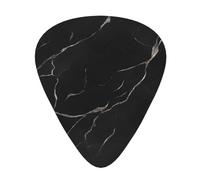 Guitar plectrums 12 pieces set Comfortable in the hand with smooth edges Three thicknesses to match Black textured marble Picture