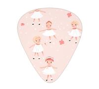 Guitar plectrums 12 pieces set Comfortable in the hand with smooth edges Three thicknesses to match little ballerina dancing girl Printing