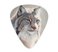 Guitar plectrums 12 pieces set Comfortable in the hand with smooth edges Three thicknesses to match canada lynx Printing