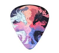 Guitar plectrums 12 pieces set Comfortable in the hand with smooth edges Three thicknesses to match yin yang sky Printing