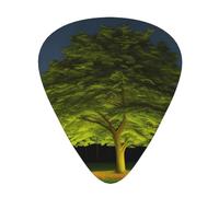 Guitar plectrums 12 pieces set Comfortable in the hand with smooth edges Three thicknesses to match Tree at Night Prints