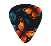 Guitar plectrums 12 pieces set Comfortable in the hand with smooth edges Three thicknesses to match tiger butterfly bird Printing