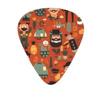 Guitar plectrums 12 pieces set Comfortable in the hand with smooth edges Three thicknesses to match happy fathers day Printing