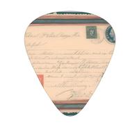 Guitar plectrums 12 pieces set Comfortable in the hand with smooth edges Three thicknesses to match Postal Stationery Prints