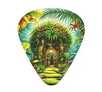 Guitar plectrums 12 pieces set Comfortable in the hand with smooth edges Three thicknesses to match Jungle of Love Picture
