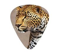 Guitar plectrums 12 pieces set Comfortable in the hand with smooth edges Three thicknesses to match Leopard Print print Picture