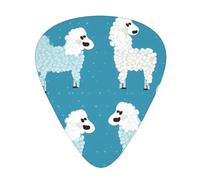 Guitar plectrums 12 pieces set Comfortable in the hand with smooth edges Three thicknesses to match blue poodle polka dot Printing