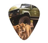 Guitar plectrums 12 pieces set Comfortable in the hand with smooth edges Three thicknesses to match Animal Safari Prints