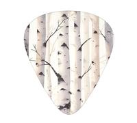 Guitar plectrums 12 pieces set Comfortable in the hand with smooth edges Three thicknesses to match birch trees Printing
