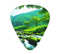 Guitar plectrums 12 pieces set Comfortable in the hand with smooth edges Three thicknesses to match natural scenery Picture