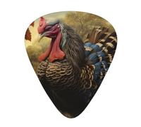 Guitar plectrums 12 pieces set Comfortable in the hand with smooth edges Three thicknesses to match harvest turkey Printing