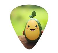 Guitar plectrums 12 pieces set Comfortable in the hand with smooth edges Three thicknesses to match cute avocado Printing