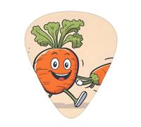 Guitar plectrums 12 pieces set Comfortable in the hand with smooth edges Three thicknesses to match Happy carrot Picture