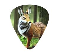 Guitar plectrums 12 pieces set Comfortable in the hand with smooth edges Three thicknesses to match Woodland Animal Prints