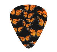 Guitar plectrums 12 pieces set Comfortable in the hand with smooth edges Three thicknesses to match beautiful monarch butterfly Prints