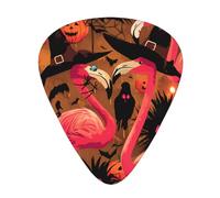 Guitar plectrums 12 pieces set Comfortable in the hand with smooth edges Three thicknesses to match halloween flamingo witch hat Printing