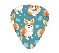 Guitar plectrums 12 pieces set Comfortable in the hand with smooth edges Three thicknesses to match corgi pattern Printing