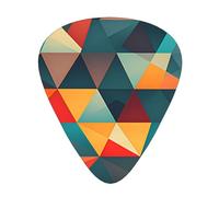 Guitar plectrums 12 pieces set Comfortable in the hand with smooth edges Three thicknesses to match Abstract Geometric Pattern Picture