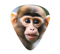 Guitar plectrums 12 pieces set Comfortable in the hand with smooth edges Three thicknesses to match little monkey Picture
