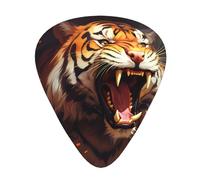 Guitar plectrums 12 pieces set Comfortable in the hand with smooth edges Three thicknesses to match Roaring Tiger Picture