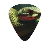 Guitar plectrums 12 pieces set Comfortable in the hand with smooth edges Three thicknesses to match Snake Picture