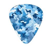 Guitar plectrums 12 pieces set Comfortable in the hand with smooth edges Three thicknesses to match blue camo Printing