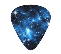 Guitar plectrums 12 pieces set Comfortable in the hand with smooth edges Three thicknesses to match blue shining stars Printing